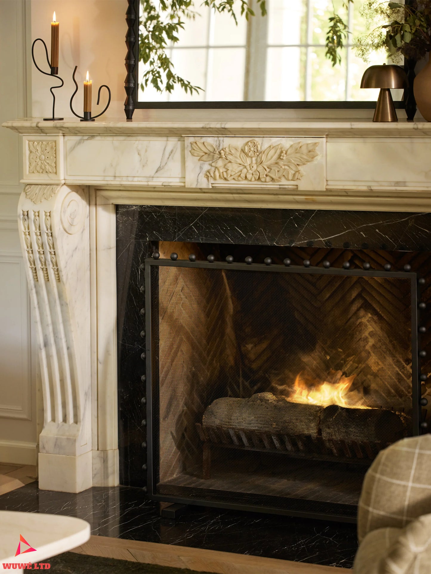 Fireplace screen