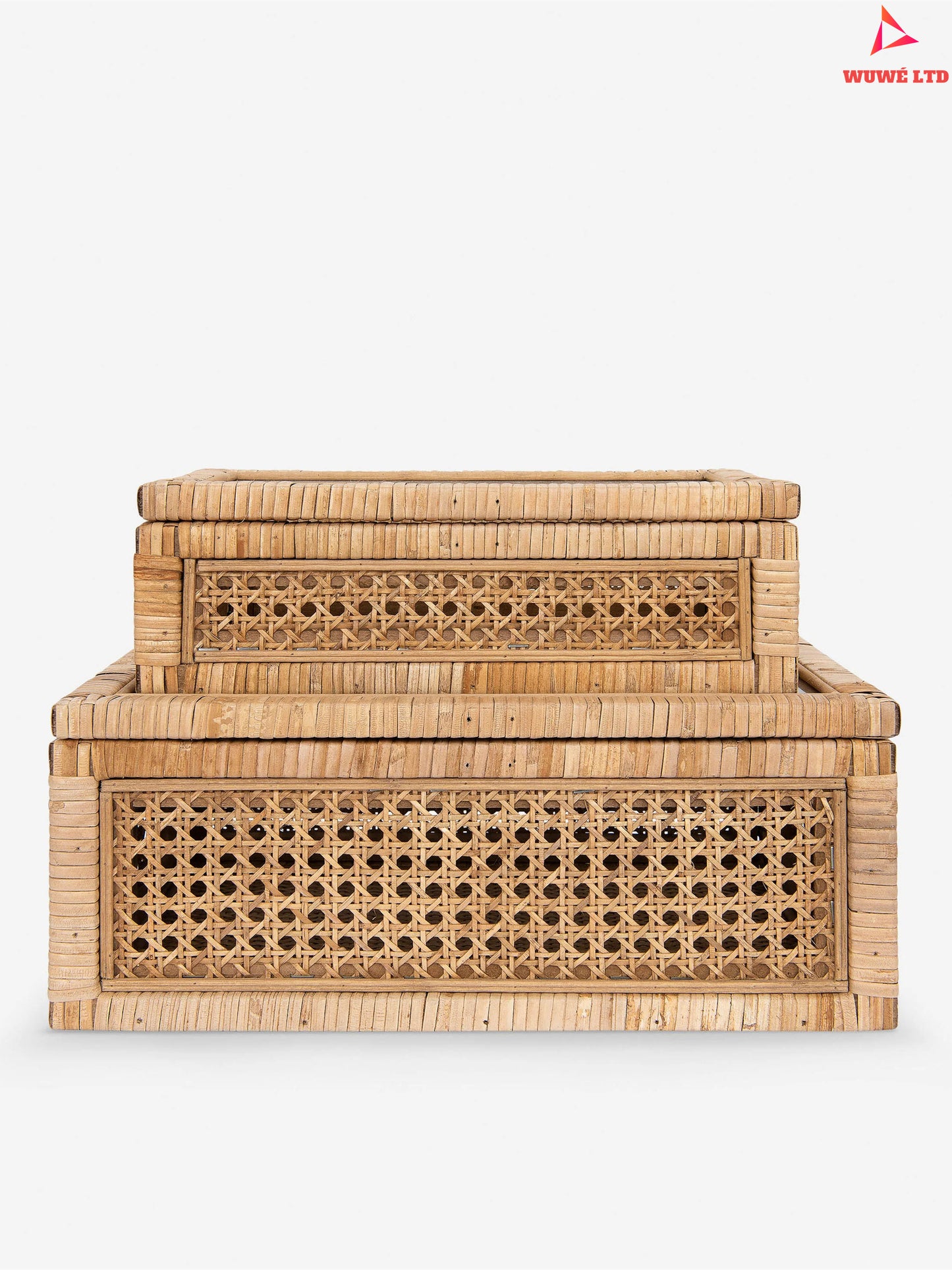 Rattan Storage Boxes (Set of Two)