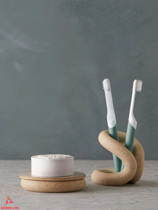 Wooden Toothbrush Holder